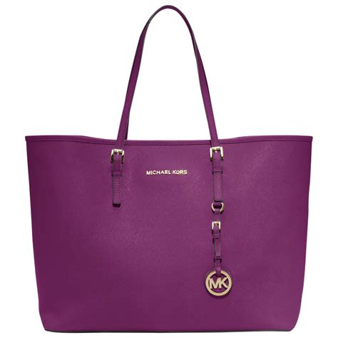 michael kors purple tote bag.